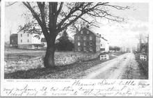 SA1587 - A view of Main St. Identified on the front., Winterthur Shaker Photograph and Post Card Collection 1851 to 1921c